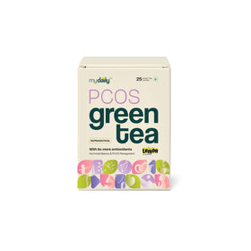 PCOS Green Tea pack: instant lemon tea by mydaily for hormonal balance