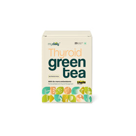 Thyroid Green Tea pack: instant lemon tea by mydaily for thyroid support